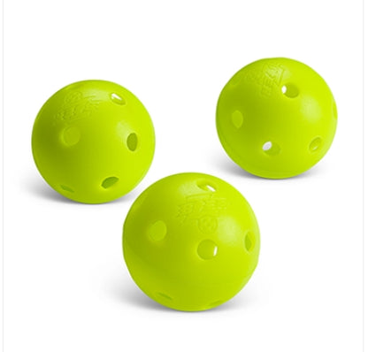 Bzer Sleeve of 3 Mini Pickleballs (Softer, made of rubber)